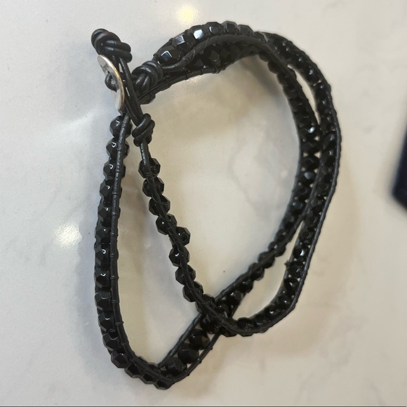 Leather beaded bracelet - Picture 4 of 5